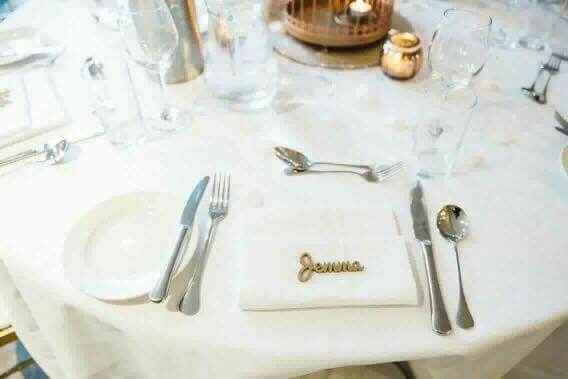 Detalle nombres para mesa invitados de madera - 1