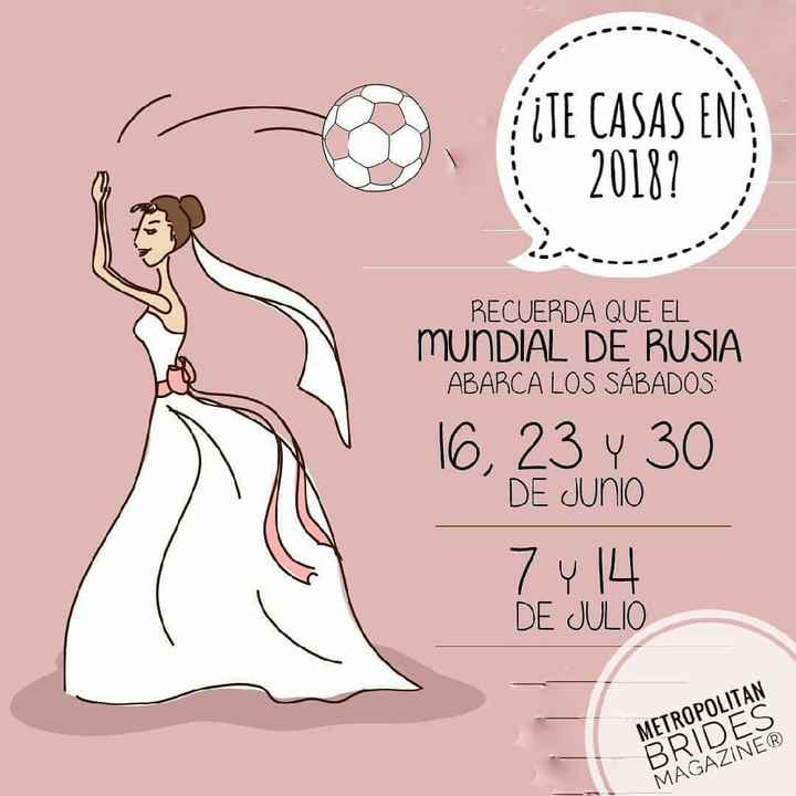 Fechas mundial fútbol 2018 - 1