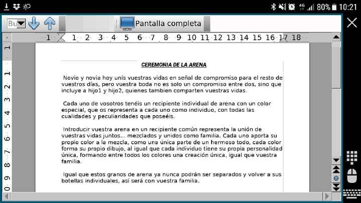 Ceremonia de la arena con hijos - 1