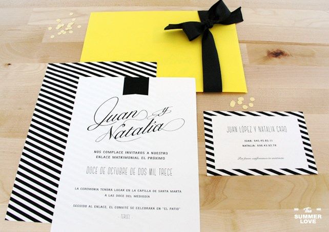 Invitaciones amarillo 4