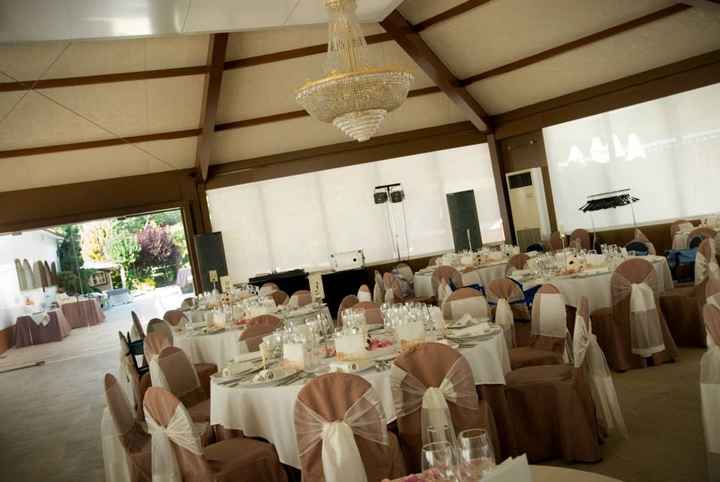 vista del salón ya preparado