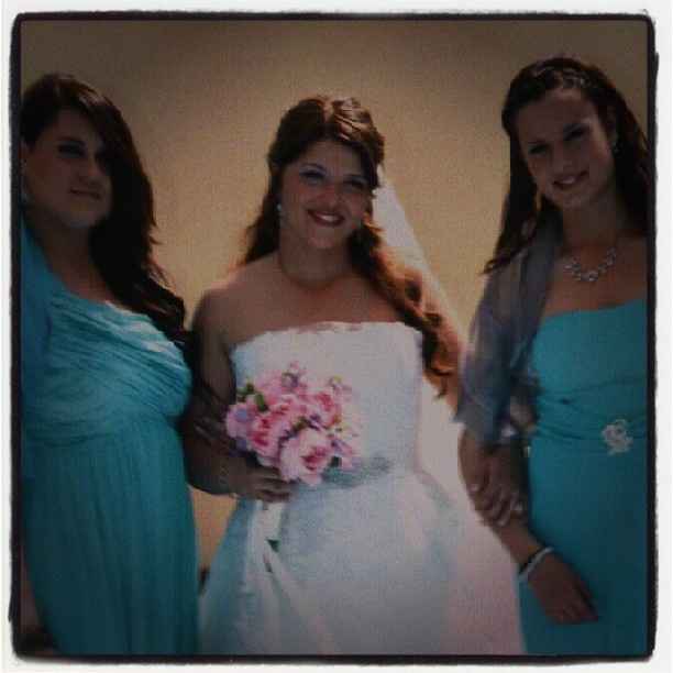 Con mis damas de honor