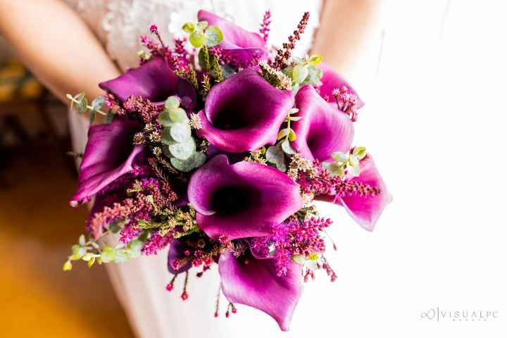 Ramo de novia tonos morados - 1