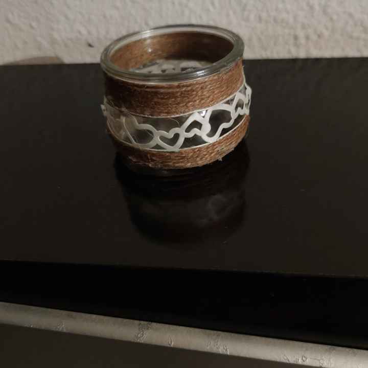 He empezado a hacer manualmente mis centros de mesa, a ver qué os parece, estilo rústico - 2