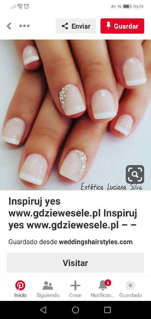 Manicura francesa de novia - 1
