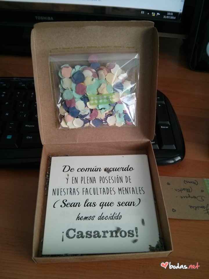 Invitación hand-made