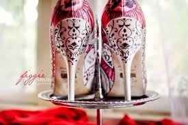 zapatos pintados a mano de novia 