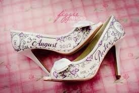 zapatos pintados a mano de novia 