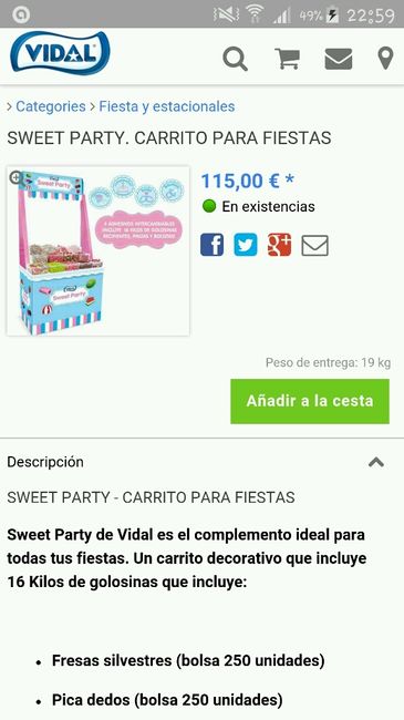 Precio candy bar - 1