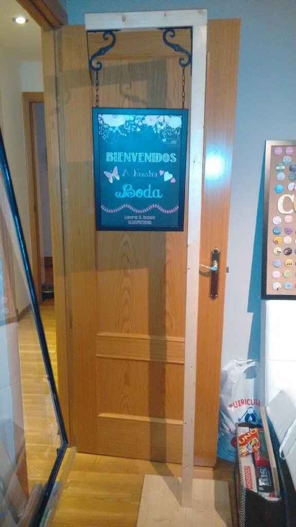 Cartel "bienvenidos a nuestra boda" diy - 2