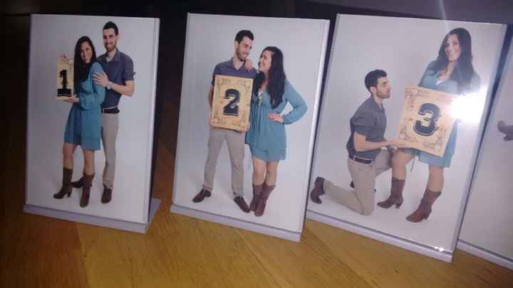 Seating plan con fotos preboda - 4