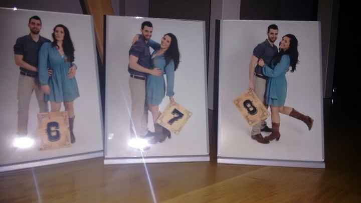 Seating plan con fotos preboda - 6