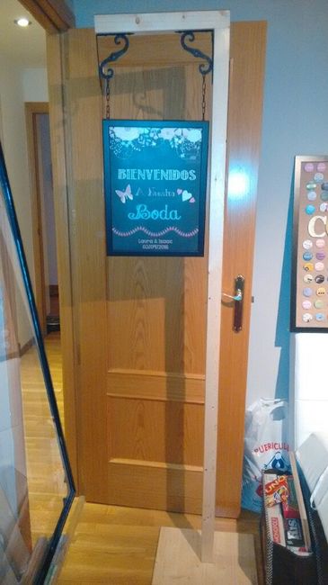 Cartel "bienvenidos a nuestra boda" diy - 2