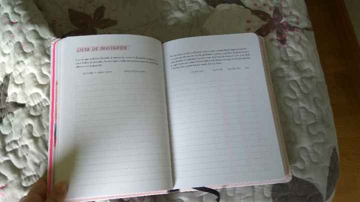 Agenda de la boda - 1