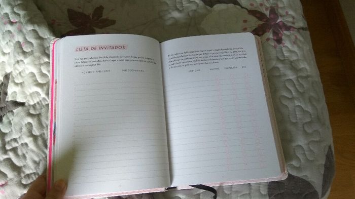 Agenda de la boda - 1
