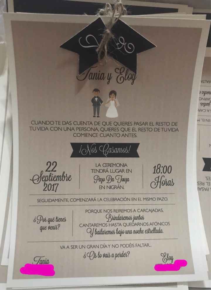 Ya tenemos las invitaciones 😍 - 1