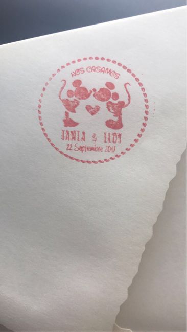 Nuestro sello de boda personalizado! - 1