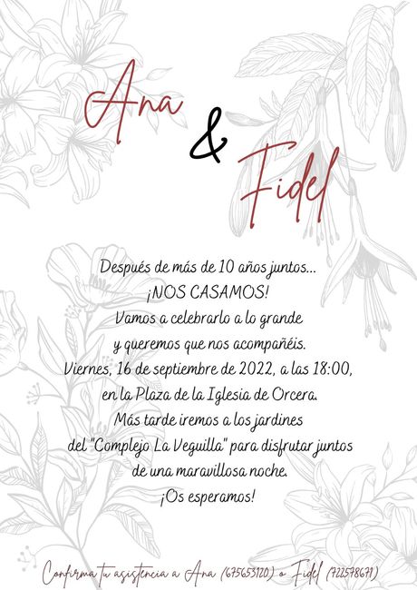 Invitaciones boda - 1