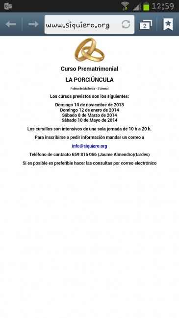 Cursos prematrimoniales Mallorca 2014 - 1