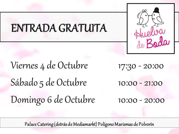 Horario Huelva de Boda