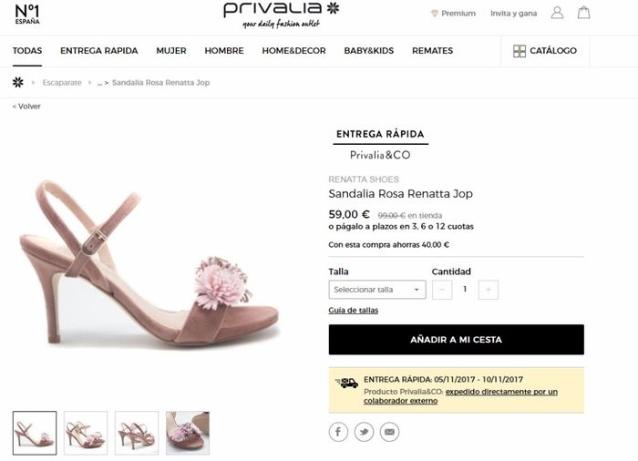 Sandalias rosa 