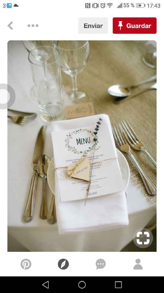 Nombre de los invitados en la mesa - 1