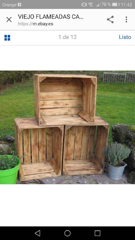  Cajas de madera antiguass (tipo frutas) - 1
