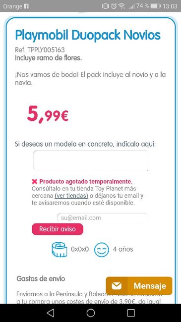 Playmobil pareja de novios mejor precio??? 1