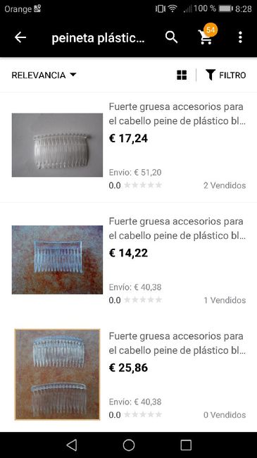 Donde comprar una peineta para coser un velo de tul 1