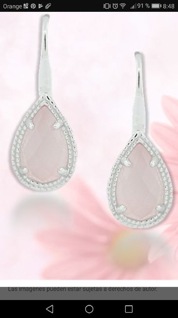  Pendientes cuarzo rosa - 3