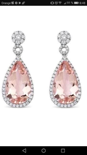  Pendientes cuarzo rosa - 4