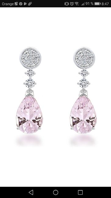  Pendientes cuarzo rosa - 5