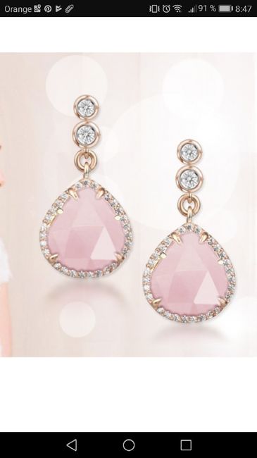  Pendientes cuarzo rosa - 6