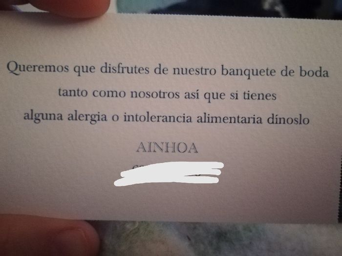 Texto invitaciones intolerancias,alergias... 3