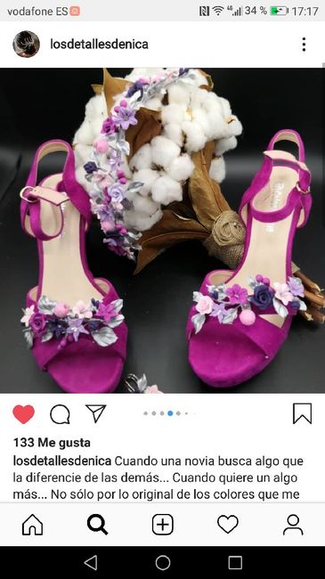 Apliques zapatos de novia. - 1