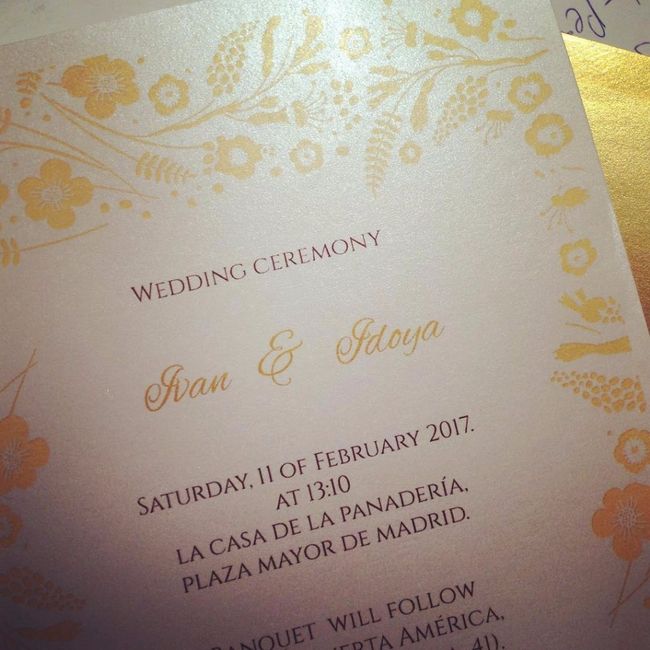 Invitación de boda