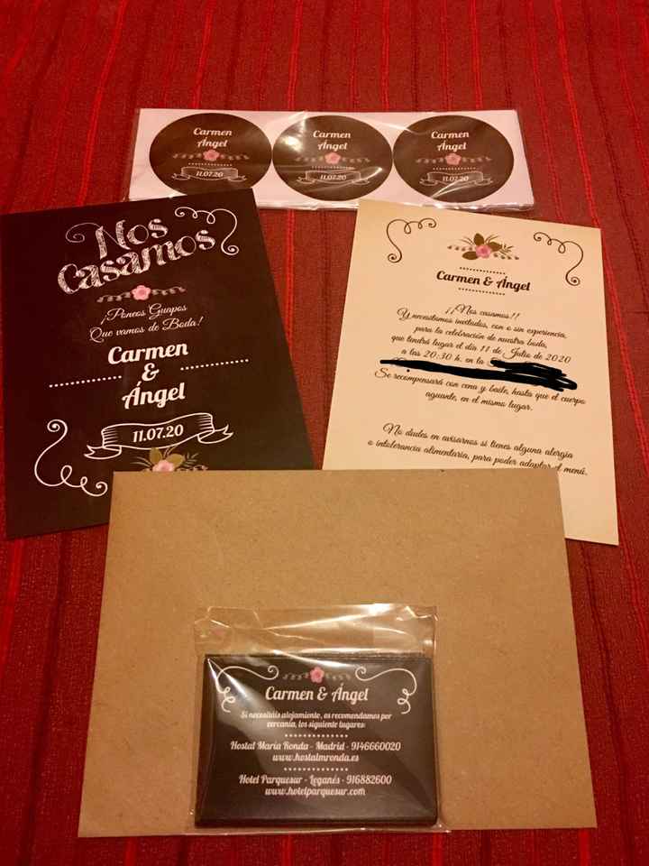 Ya tenemos las invitaciones!!! - 1