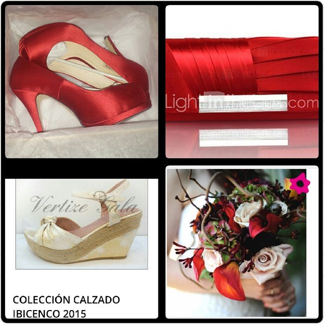 Zapatos de color con vestido clasico - 1
