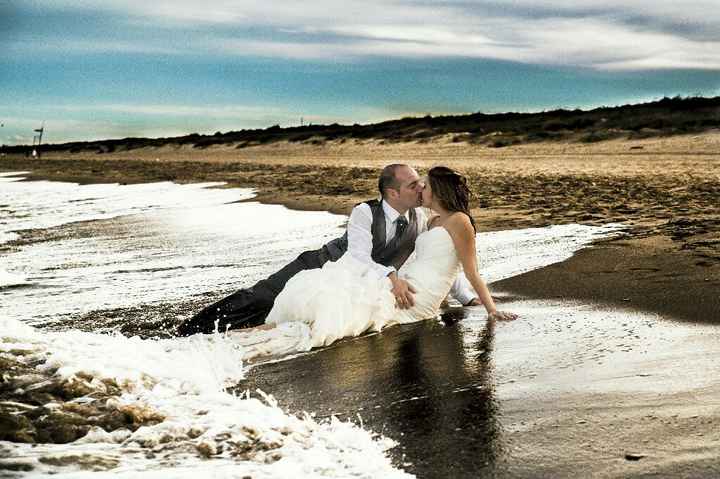  Vestido de novia y agua del mar... - 2