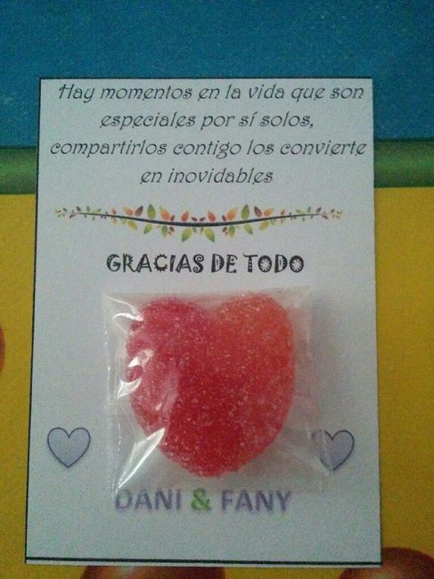 Tarjetas de agradecimiento banquete!! - 2