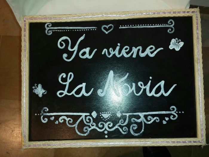 Pizarra para damita de honor - 1