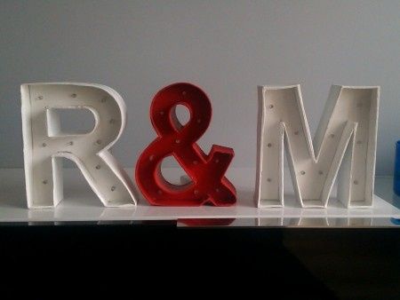 letras luminosas