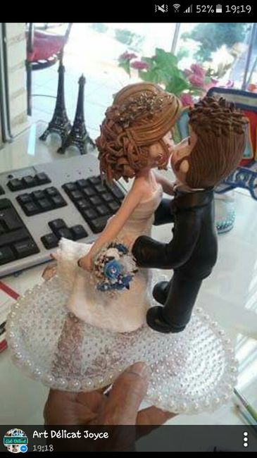 Figuritas novios: con el vestido de novia real? - 1