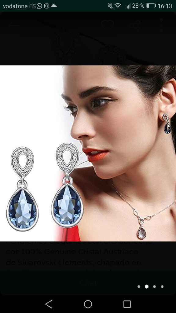 Swarosqui. Pendientes azules - 1