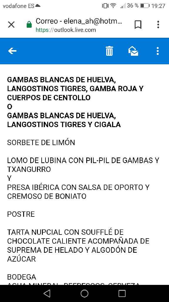 Menú elegido. - 3