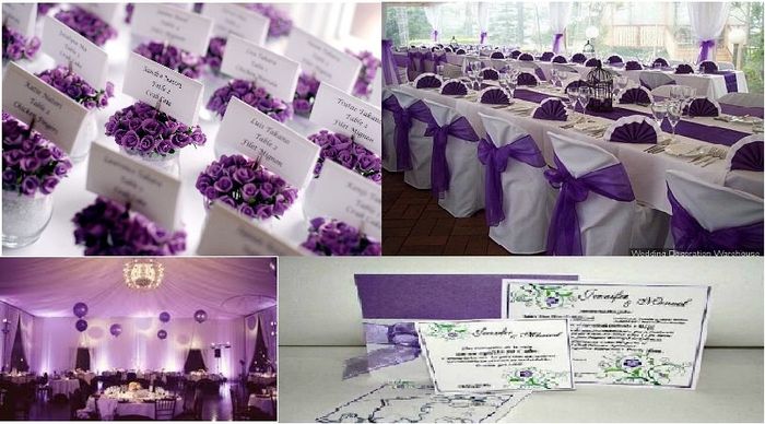 decoracion lila