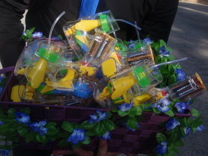 Pistolas de burbujas