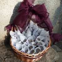 Cesta conos lavanda