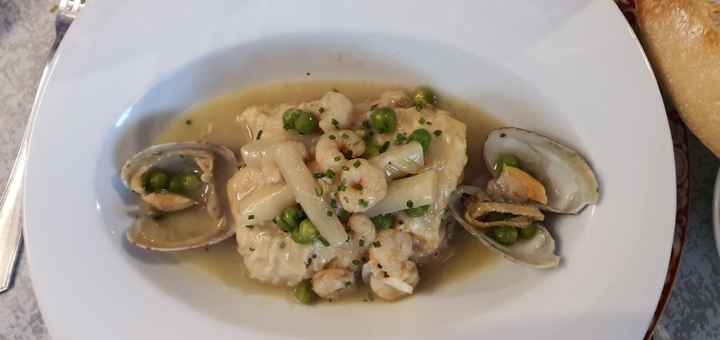 Merluza en salsa al estilo El Olivar