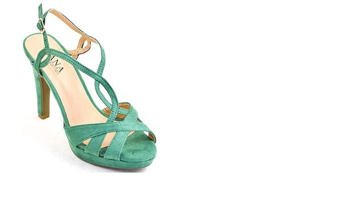 Sandalias verde agua 4